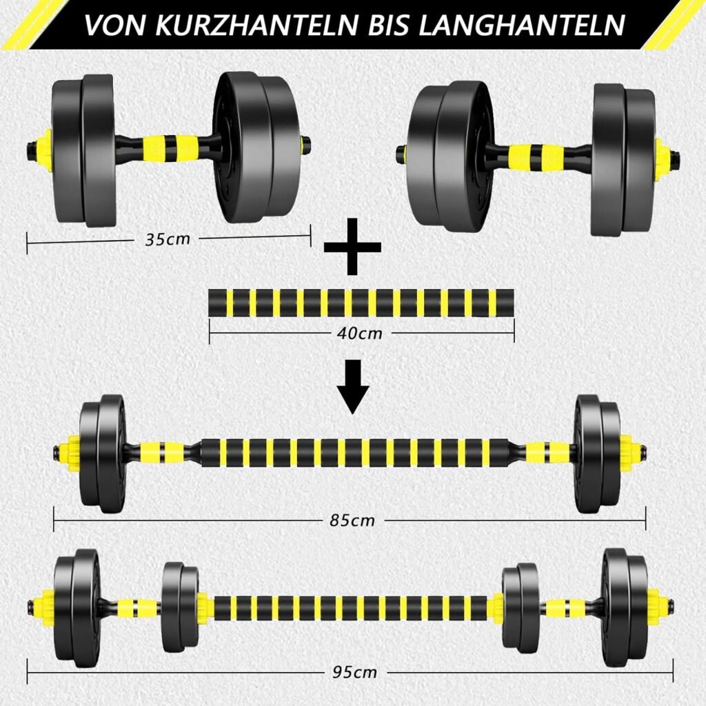 Adjustable-Dumbbells-Set, Free Weights Set with Connector,Fitness Exercises for Home Gym Suitable Men/Women