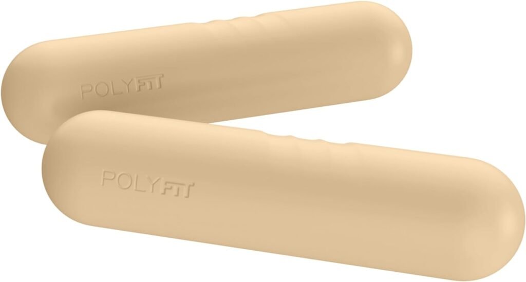 Polyfit Dumbbell Weight Bars for Women - Set of 2 (3.3 LB | 6.5 LB Pair) - Dumbbell Set for Walking, Yoga, Dance, Barre, Pilates, Cardio, Aerobics