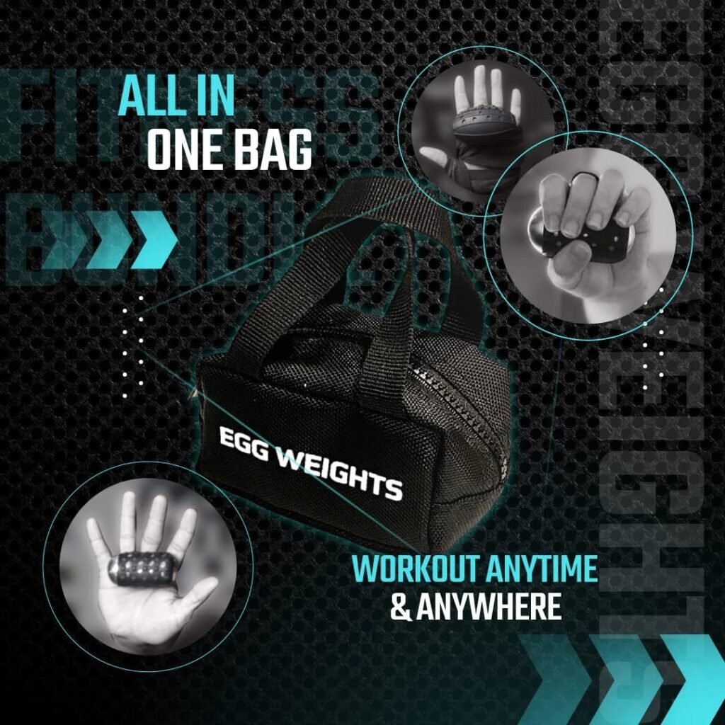 Egg Weights Fitness Hand Dumbbell Sets for Men and Women (4.0 lbs Knockout - Pair, 3.0 lbs Cardio Max - Pair and 2.0 lbs Cardio - Pair) + Free E-Book Workout Guide
