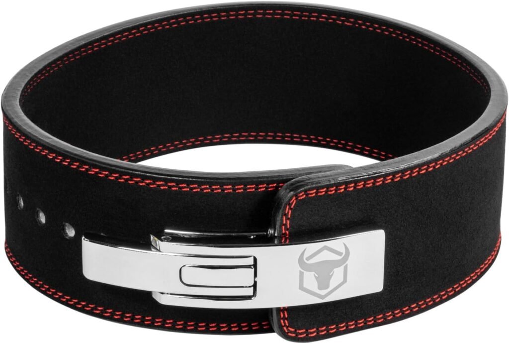 Powerlifting Lever Belt - 10mm / 13mm Weight Lifting Belt (USPA  IPL Approved) for Heavy Weightlifting - Lower Back Leather Support for Deadlifts and Squats