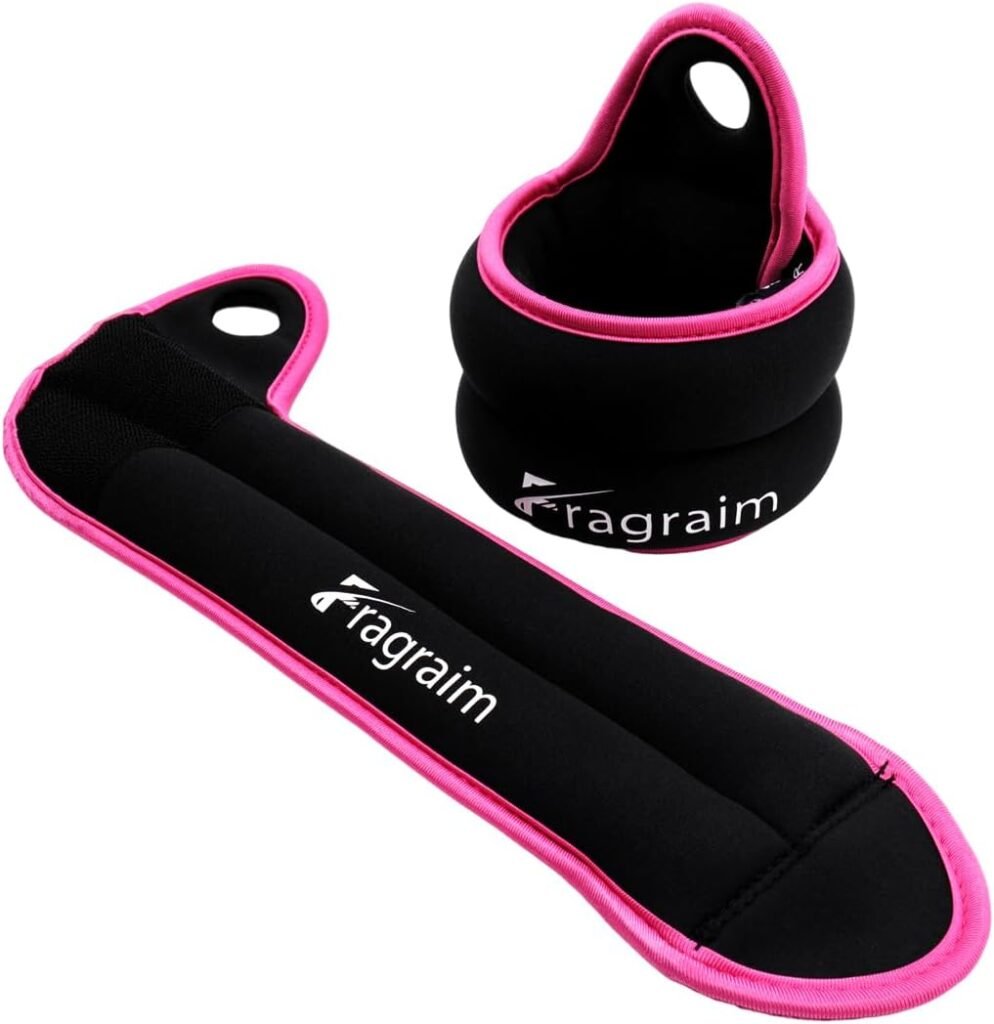 Fragraim Wrist Weights Sets for Women  Men with Thumb Loops Lock (Available in 0.5lb, 1lbs or 1.5lbs each), Great for Walking Running Weightlifting Training Gymnastic Aerobic Jogging Cardio Exercises